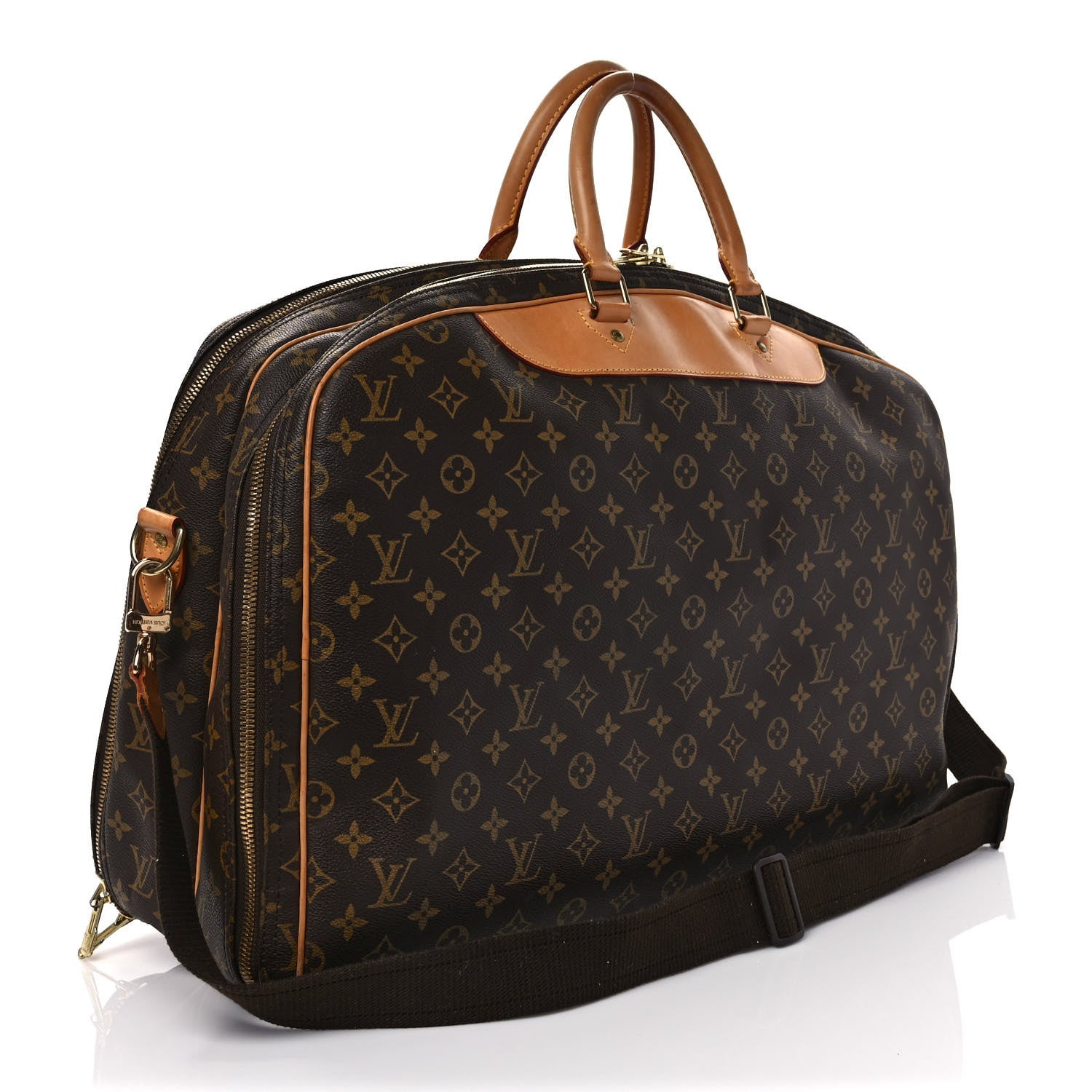 Louis Vuitton Monogram Alize 2 Compartment Luggage Travel Bag 3 of 17
