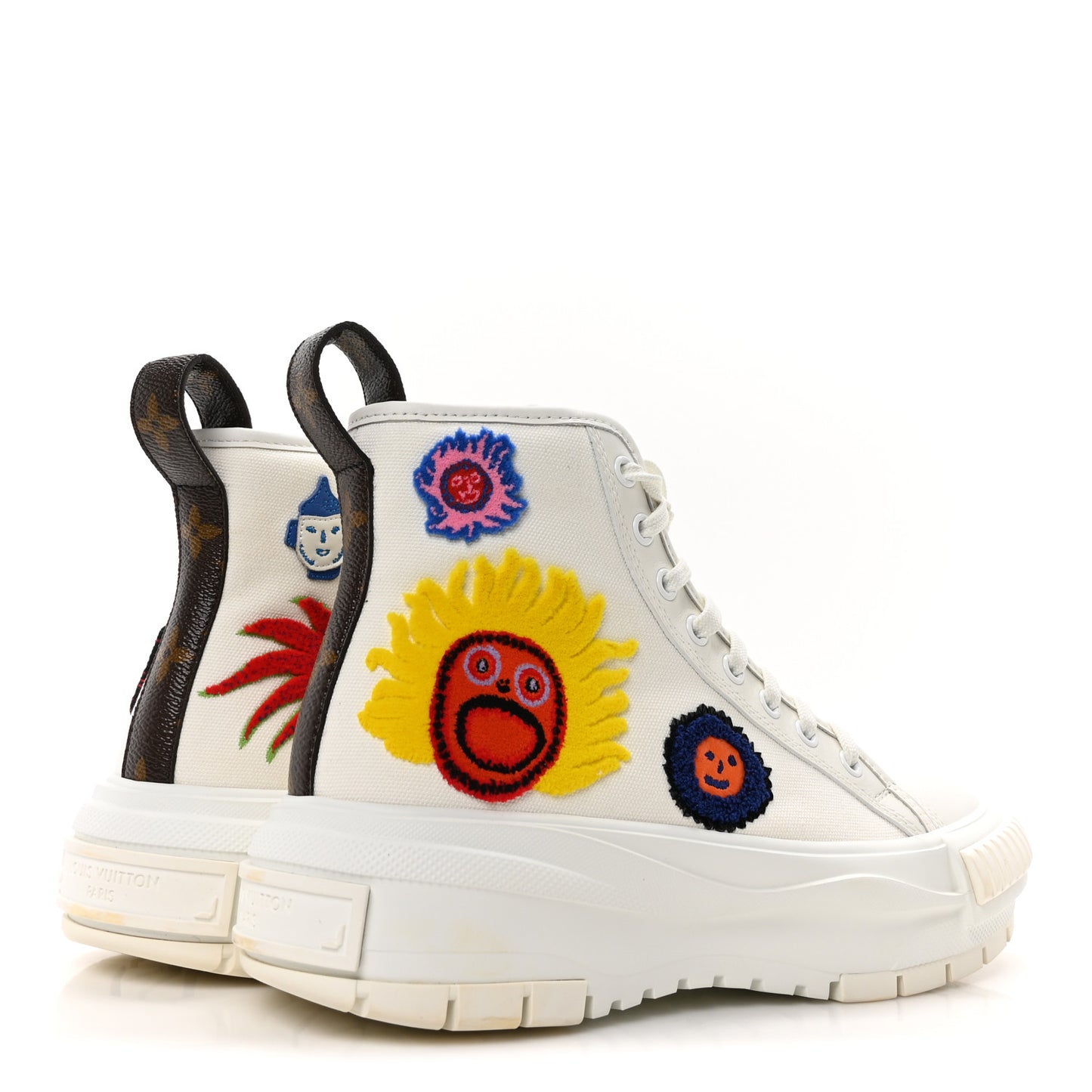 LV X YK Squad Sneaker Boot 37.5 White