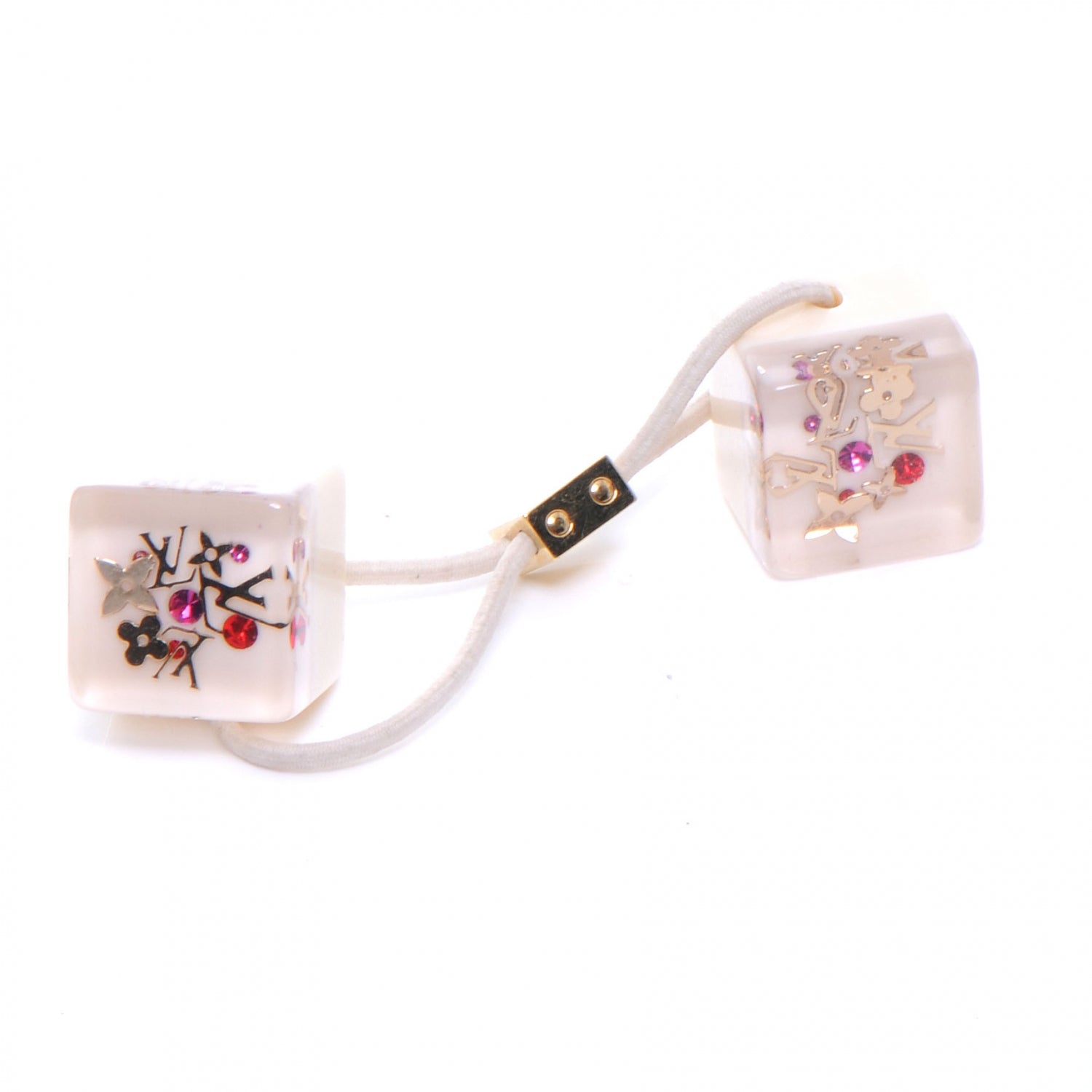 Louis Vuitton Monogram Hair Cubes Inclusion Beige 1 of 5
