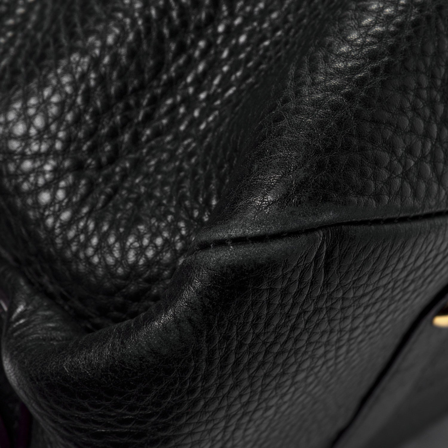 MCM Grained Calfskin Shoulder Bag Black 7 of 9