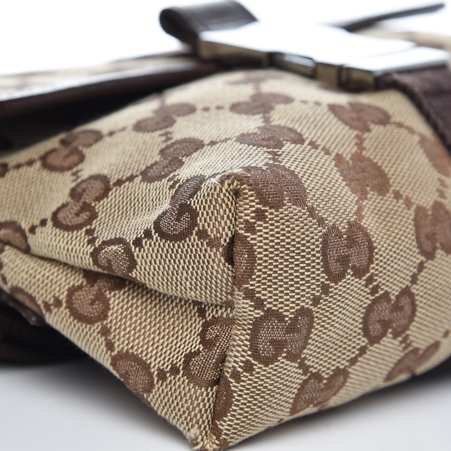 Monogram Waist Pouch Bag Dark Brown