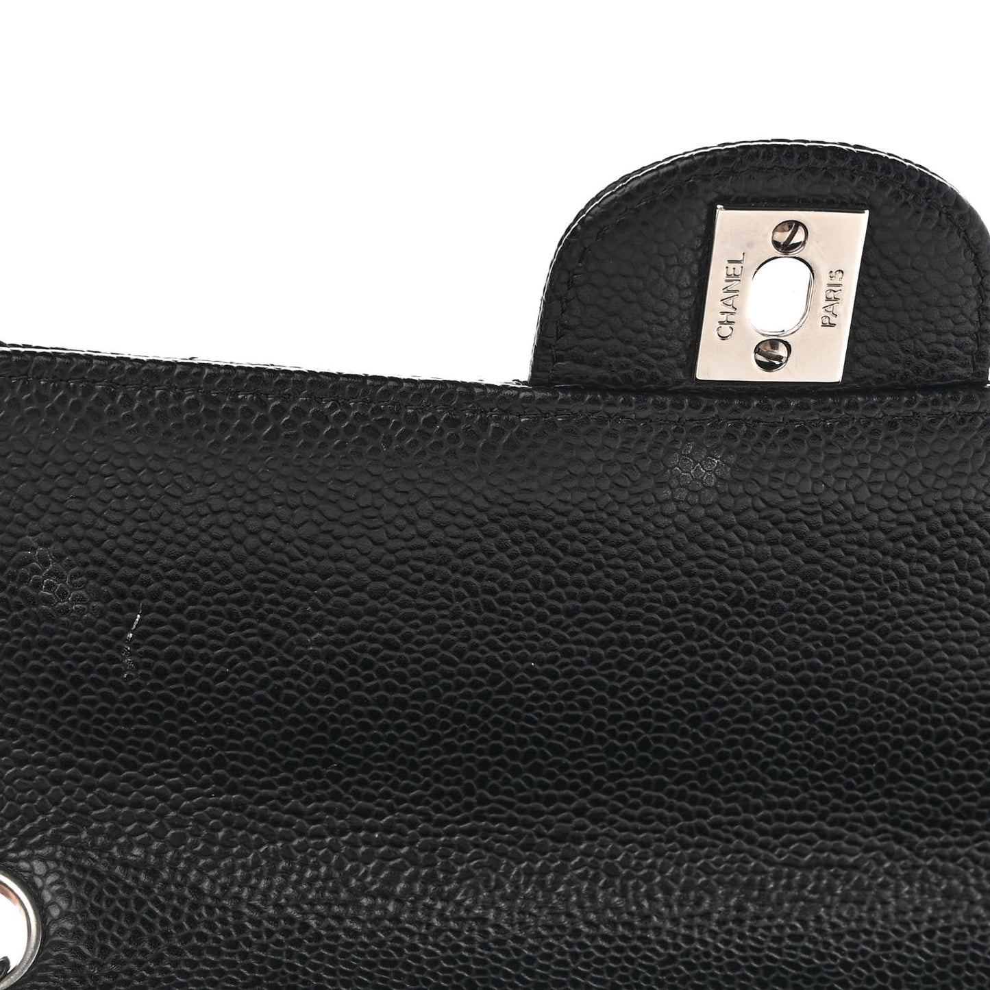 Caviar Quilted East West Flap Black