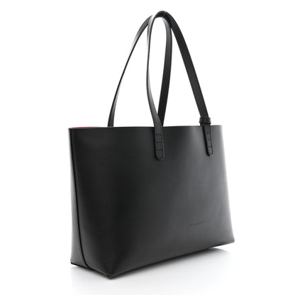 Mansur Gavriel Saffiano Large Shopping Tote Black Flamma 4 of 13