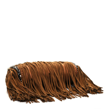Stella McCartney Eco Suede Mini Fringe Falabella Tote Tan 4 of 14