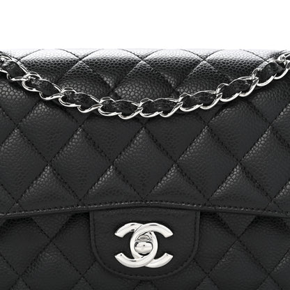 Chanel Caviar Quilted Small Double Flap Black Black 8 of 11