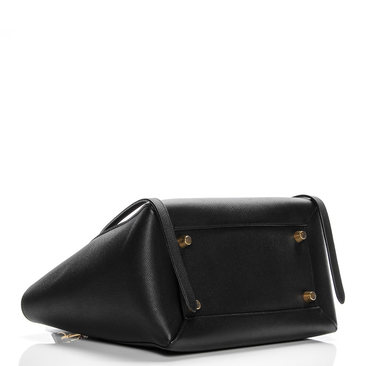 Baby Grained Calfskin Mini Belt Bag Black