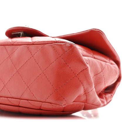 Chanel Lambskin Quilted Mini Rectangular Flap Red 10 of 12
