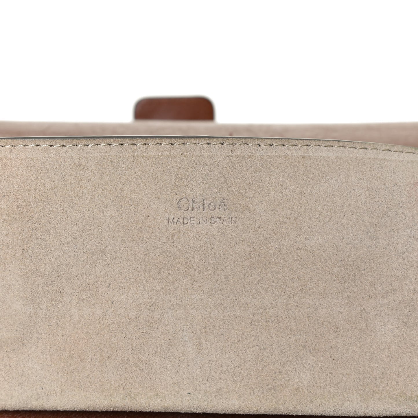 Suede Calfskin Small Faye Shoulder Bag Tobacco