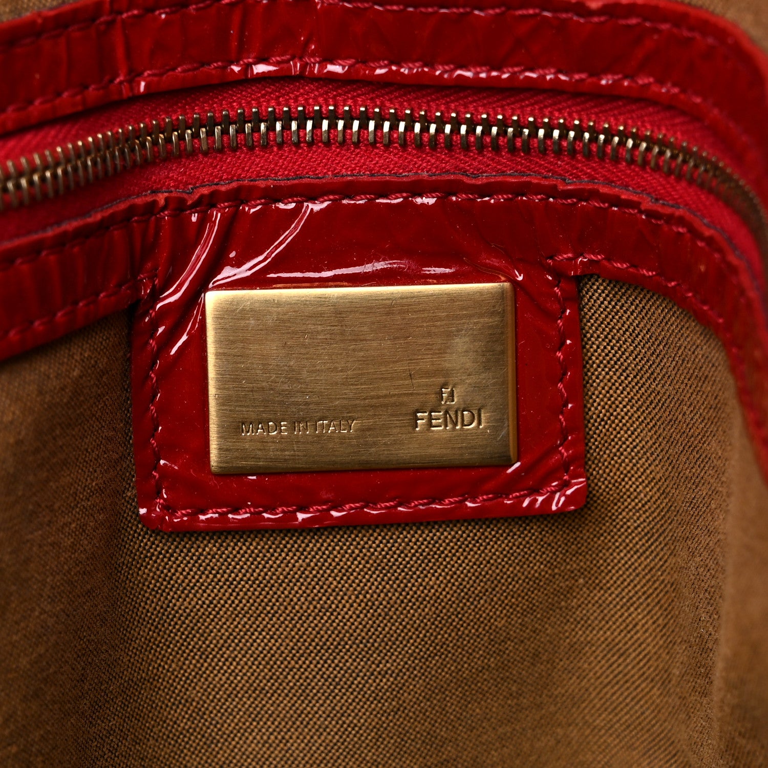 Fendi Vitello Naplak Small Bag De Jour Rosso 15 of 21