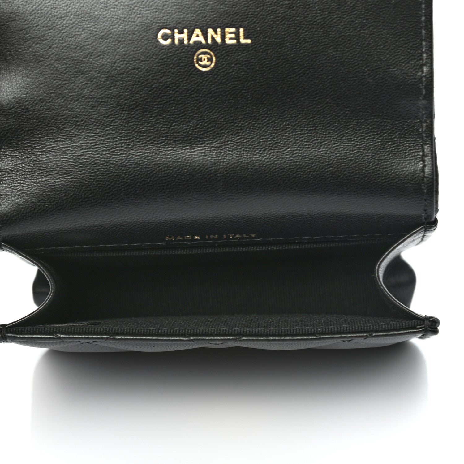 Chanel Lambskin Quilted CC Hook Card Holder Black 4 of 7
