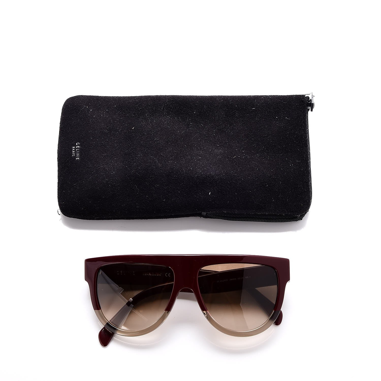 Celine Shadow Sunglasses CL 41026/S Burgundy 7 of 7