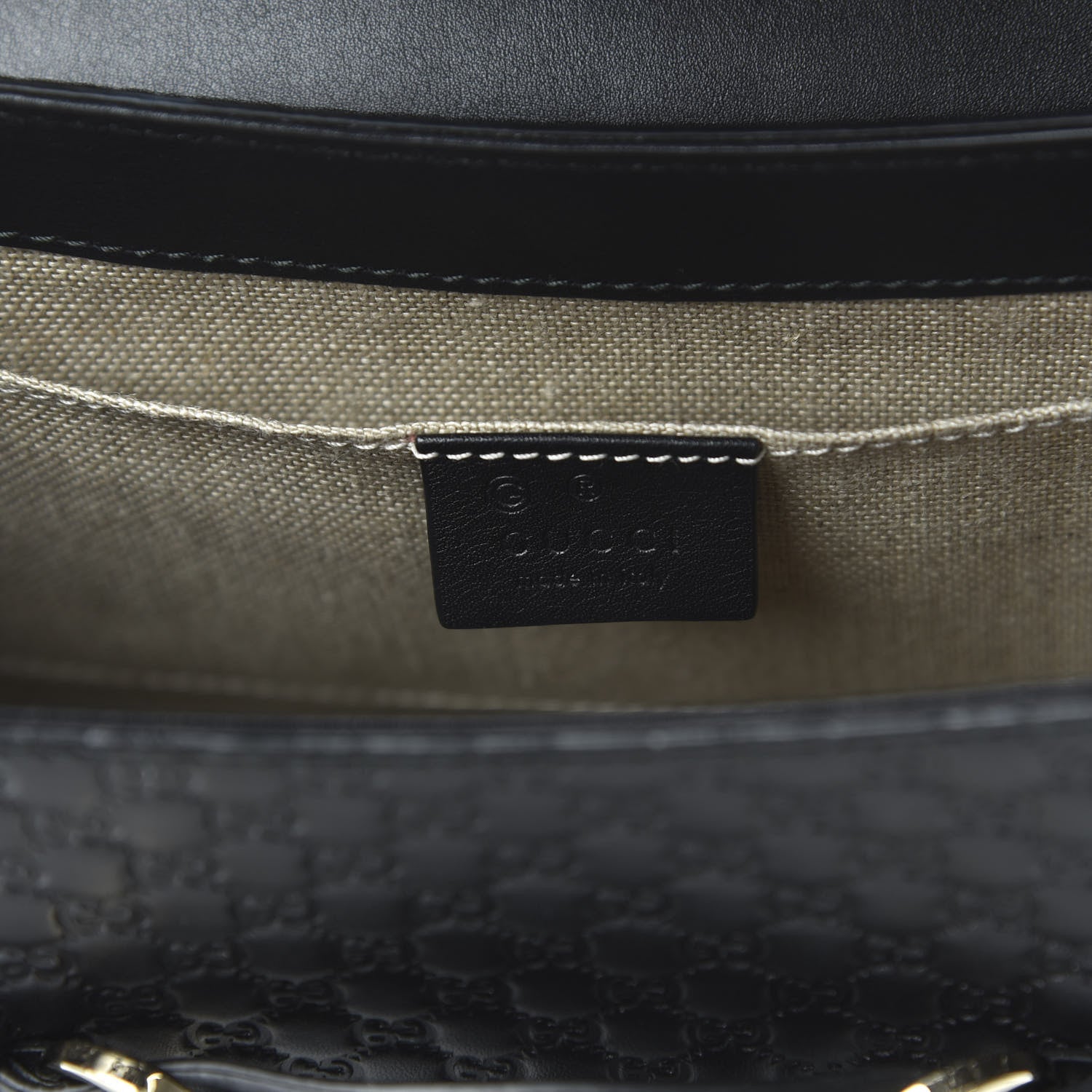 Gucci Microguccissima Medium Emily Chain Shoulder Bag Black 8 of 10