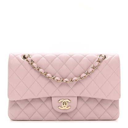 Chanel Caviar Quilted Medium Double Flap Light Pink 1 of 9