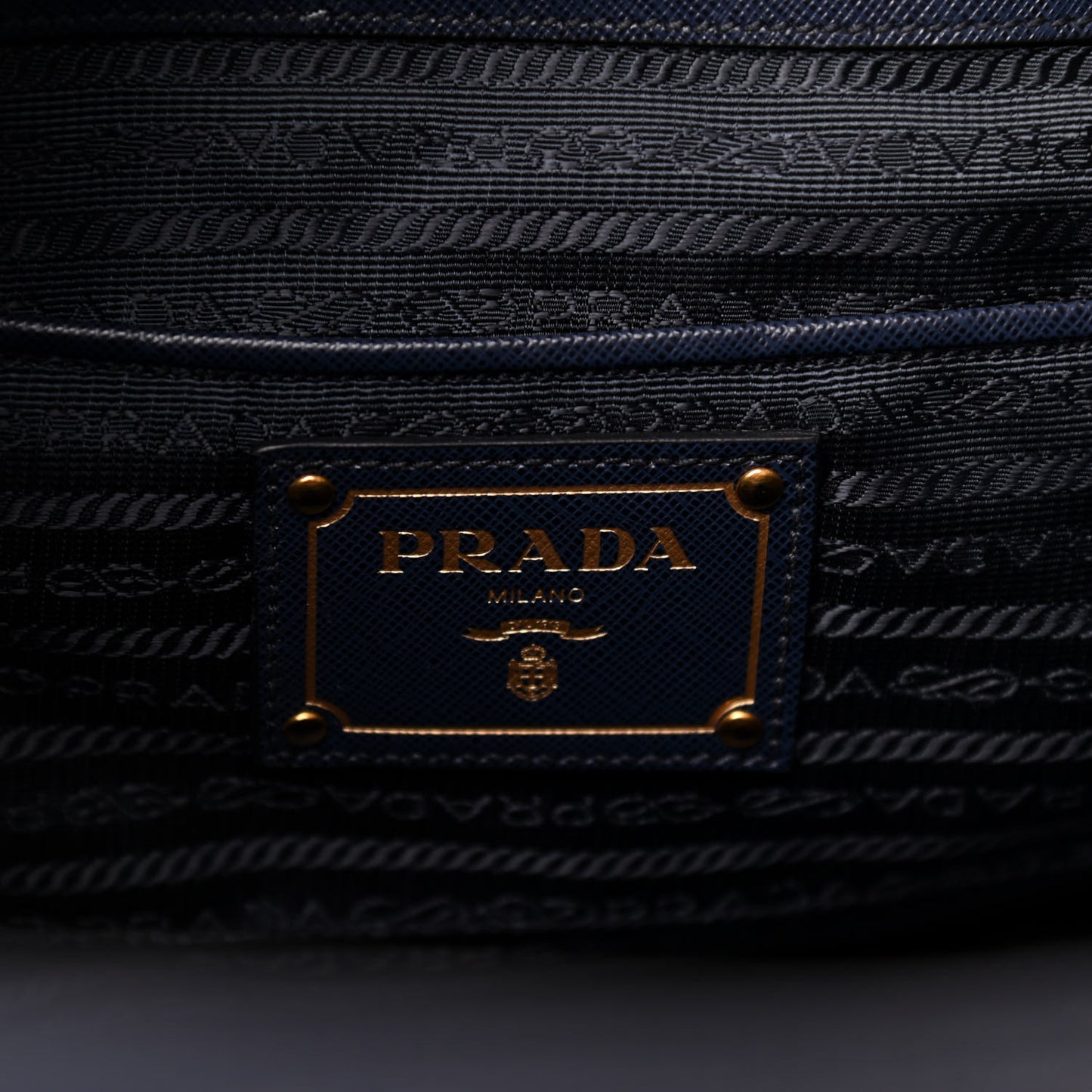 Tela Tweed Saffiano Tote Bag Inchiostro