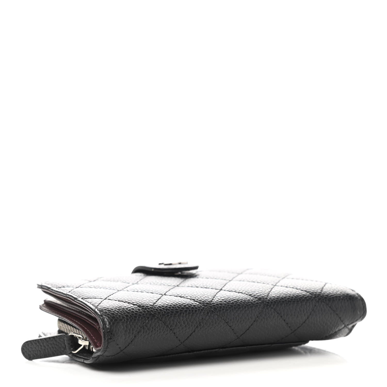 Chanel Caviar Quilted CC French Wallet Black 4 of 8