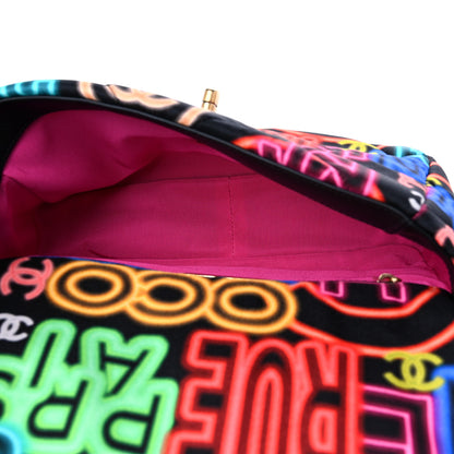 Chanel Fabric Printed Medium Chanel 19 Flap Black Multicolor 5 of 9