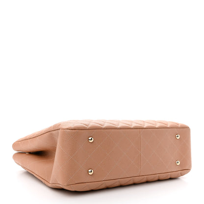 Chanel Caviar Quilted Large Classic Shopping Tote Light Beige 4 of 9