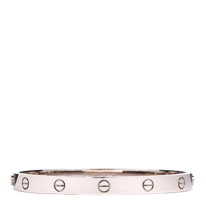 Cartier 18K White Gold LOVE Bracelet 19 1 of 6