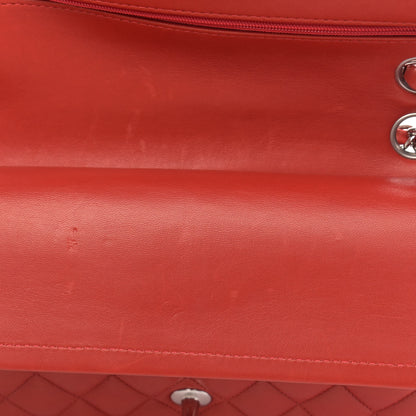 Chanel Lambskin Quilted Medium Double Flap Red 10 of 11
