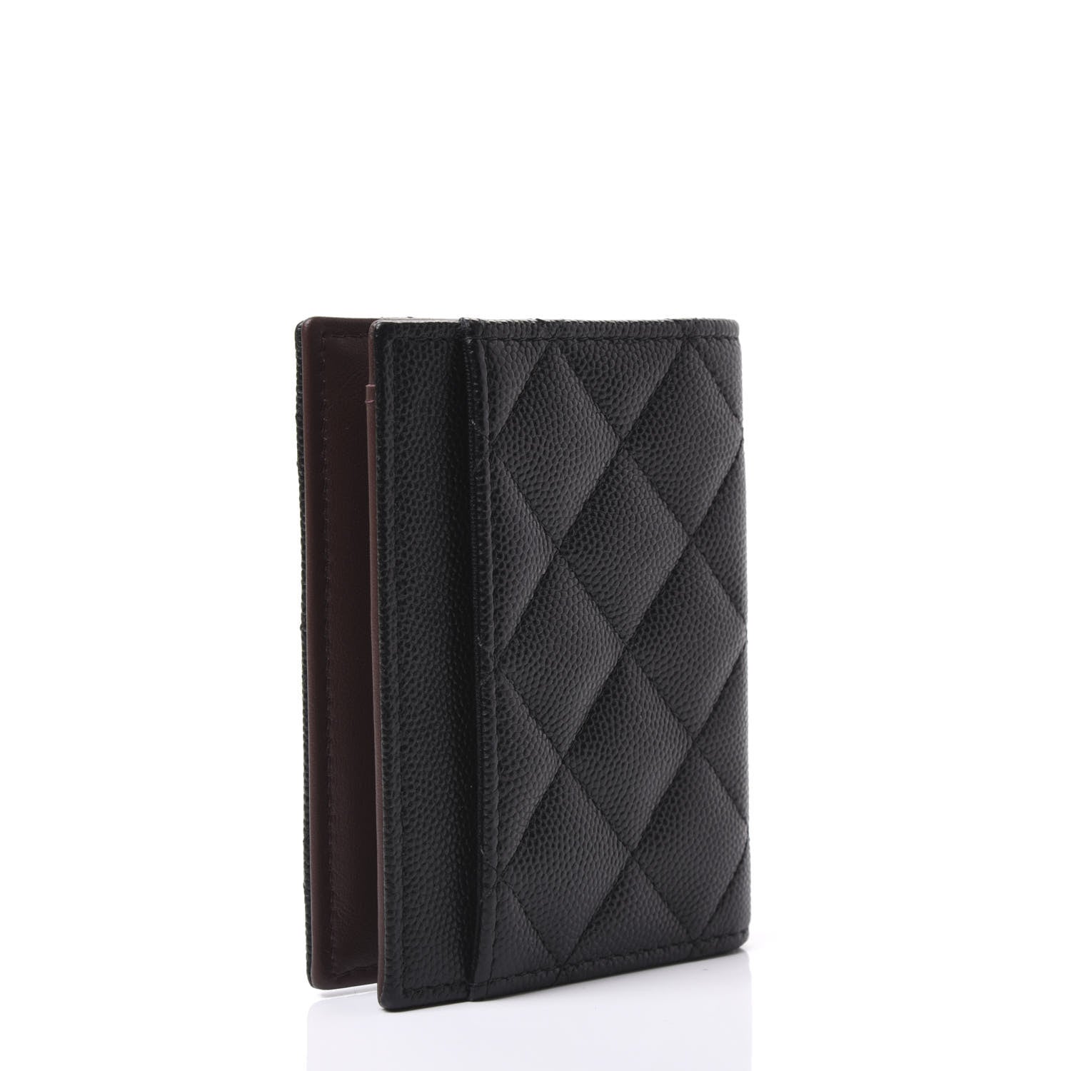 Chanel Caviar Quilted Card Holder Wallet Black 2 of 13