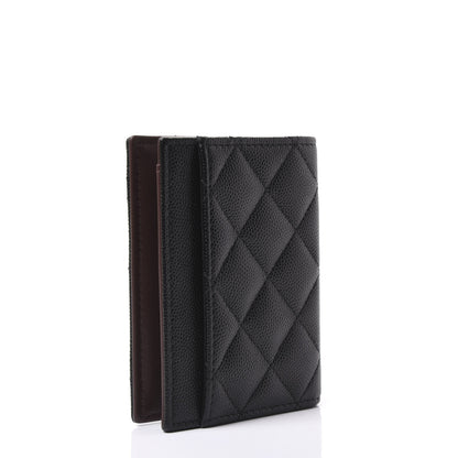 Chanel Caviar Quilted Card Holder Wallet Black 2 of 13