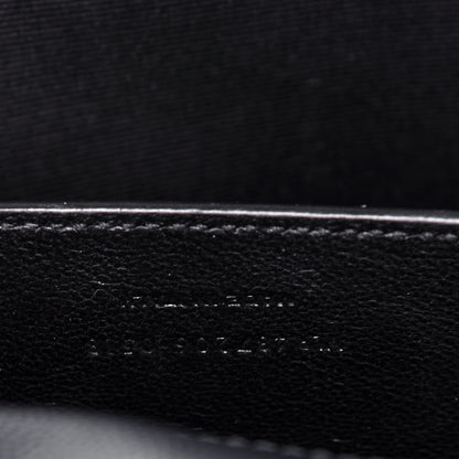 Saint Laurent Grain De Poudre Textured Mixed Matelasse Triquilt Medium Monogram Satchel Deep Marine 6 of 11