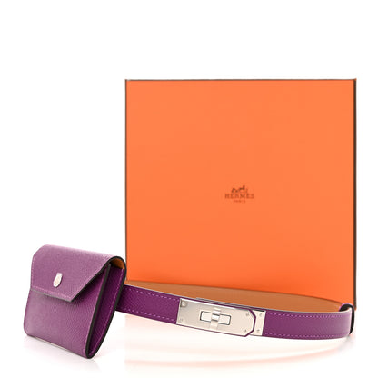 Hermes Epsom Kelly Pocket 18 Belt Anemone 7 of 7