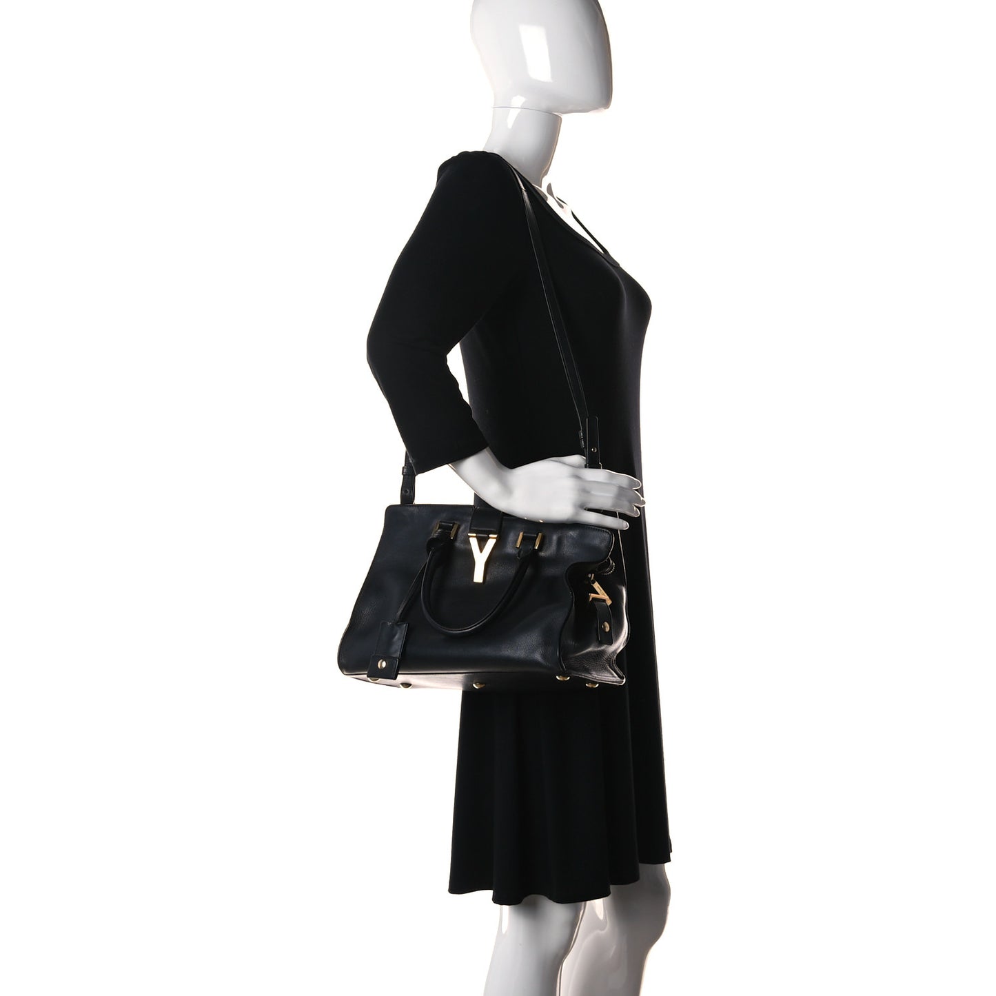 Calfskin Small Classic Y Cabas Black