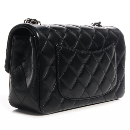 Chanel Lambskin Quilted Mini Flap Black 3 of 9