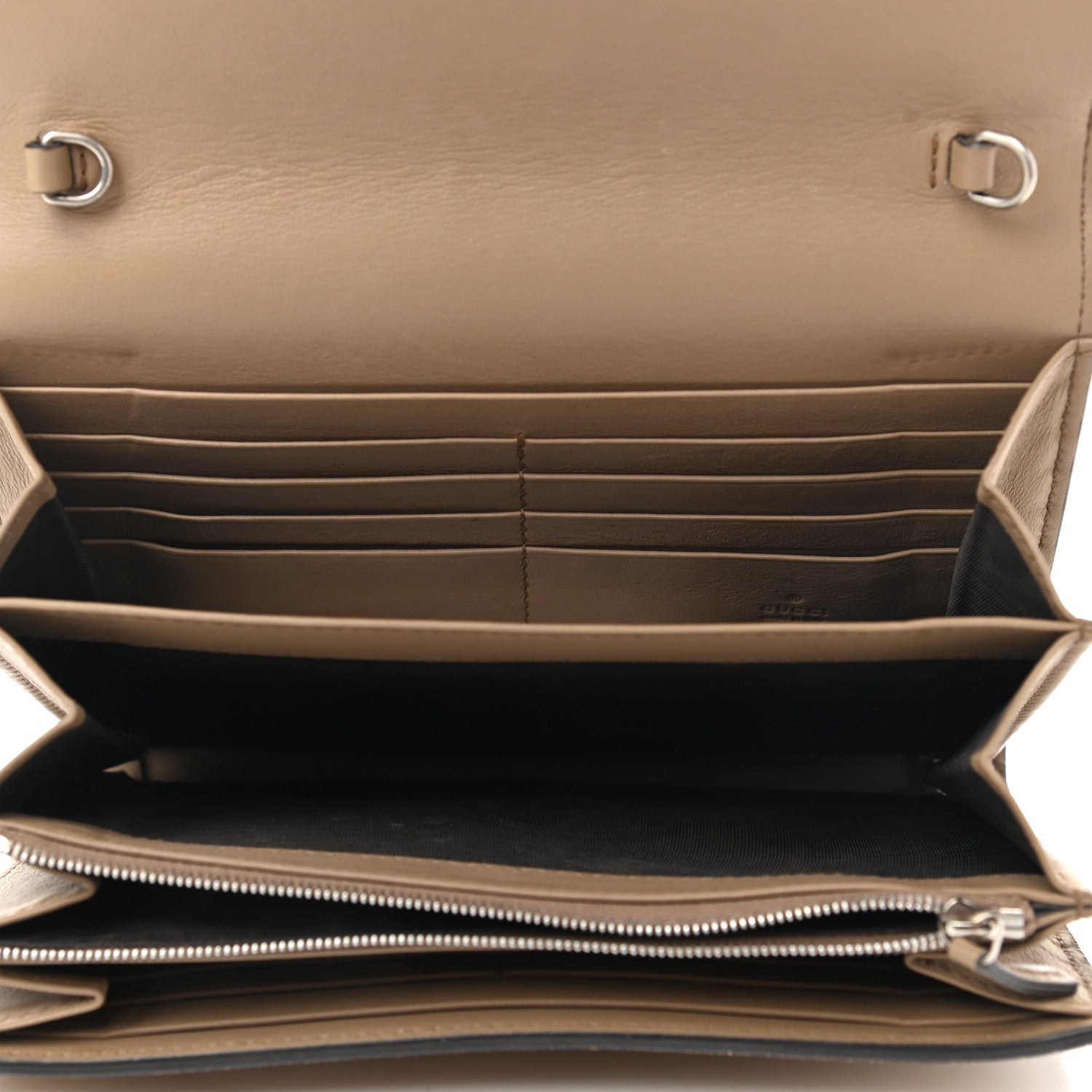 Gucci Suede Mini Dionysus Chain Wallet Taupe 5 of 19