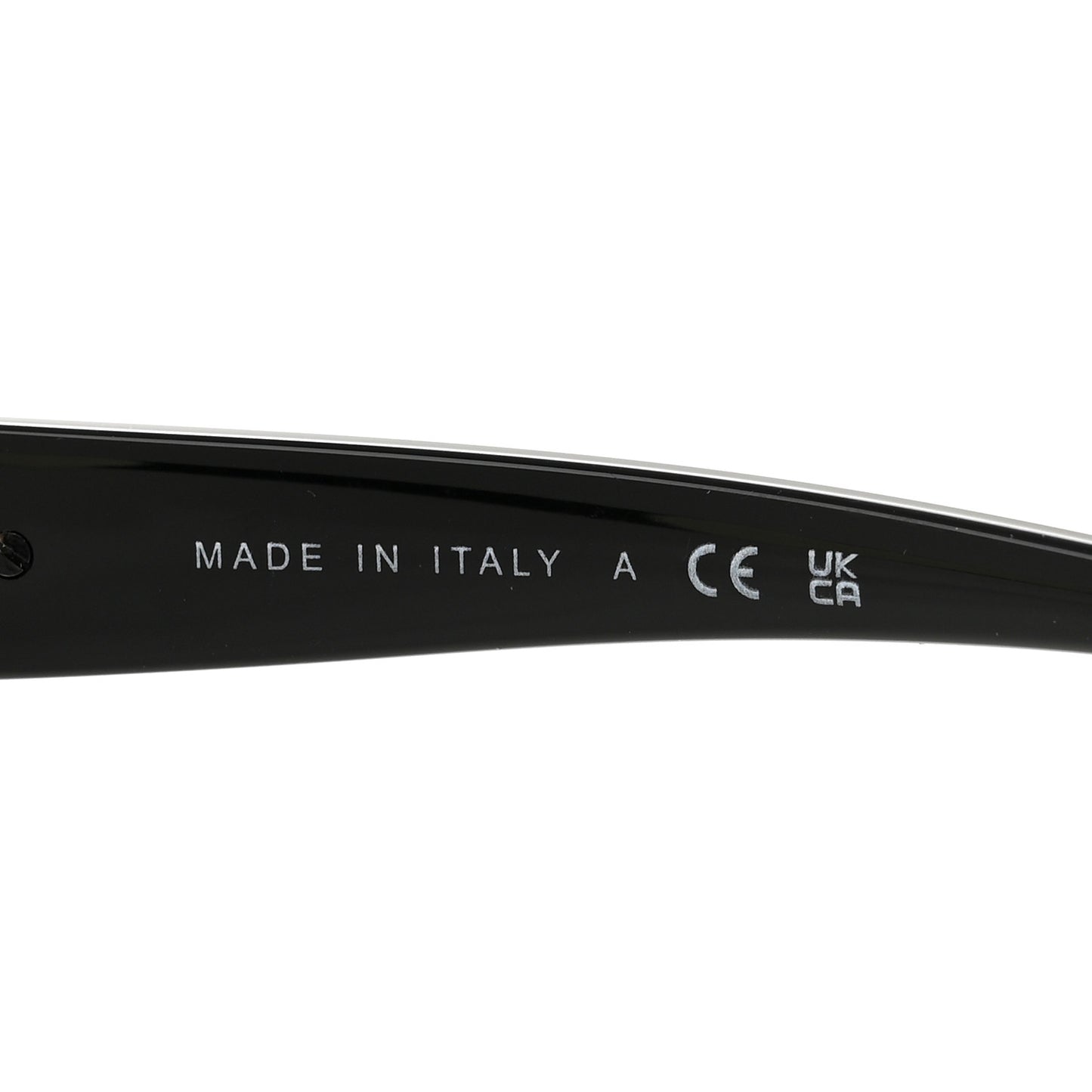 Acetate Square CC Heart Sunglasses 5519-A Black White
