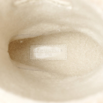 Louis Vuitton Suede Calfskin Shearling Snowdrop Flat Ankle Boot 37.5 Cognac 7 of 8