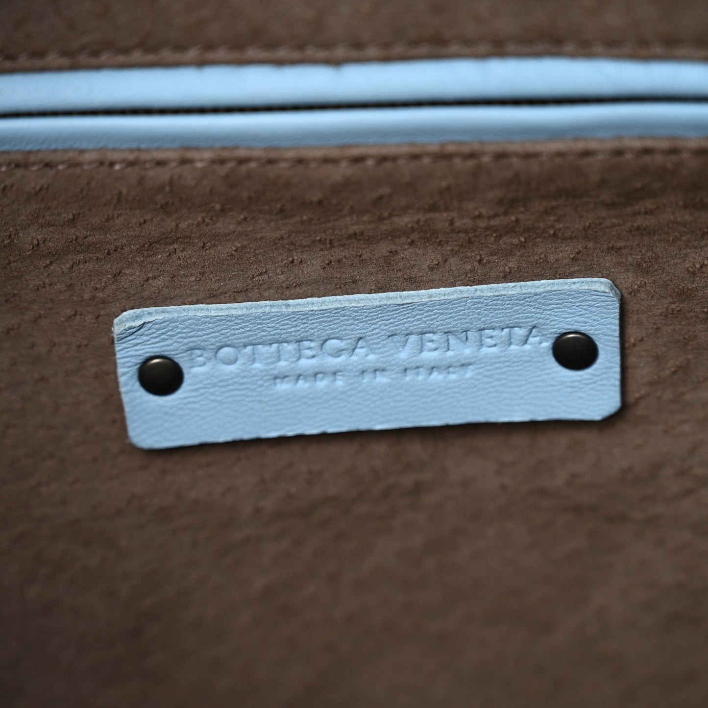 Nappa Intrecciato Large Veneta Hobo Light Blue