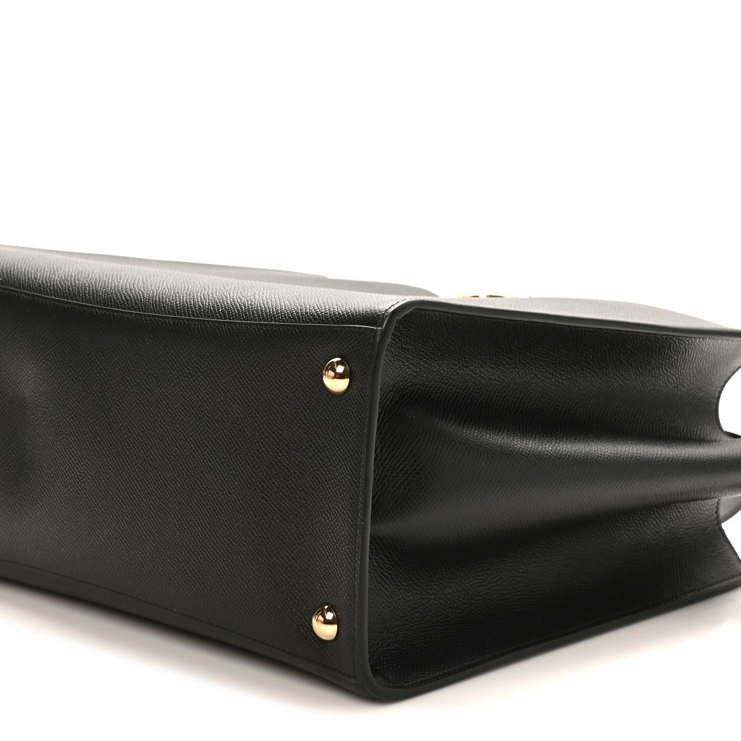 Salvatore Ferragamo Grainy Calfskin Gemini Tote Black 1879814