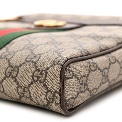 Gucci GG Supreme Monogram Web Small Ophidia Messenger Bag Brown 10 of 11