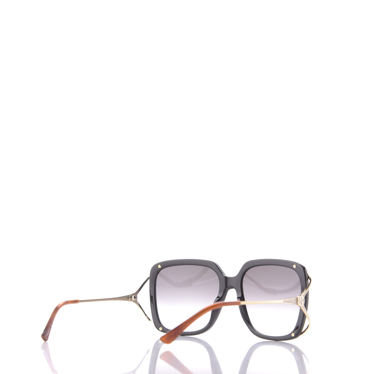 Gucci Acetate Butterfly Sunglasses GG0647S Black White 5 of 10