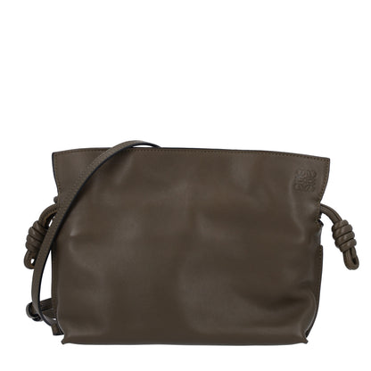 Loewe Calfskin Mini Flamenco Knot Clutch Dark Khaki 1 of 9