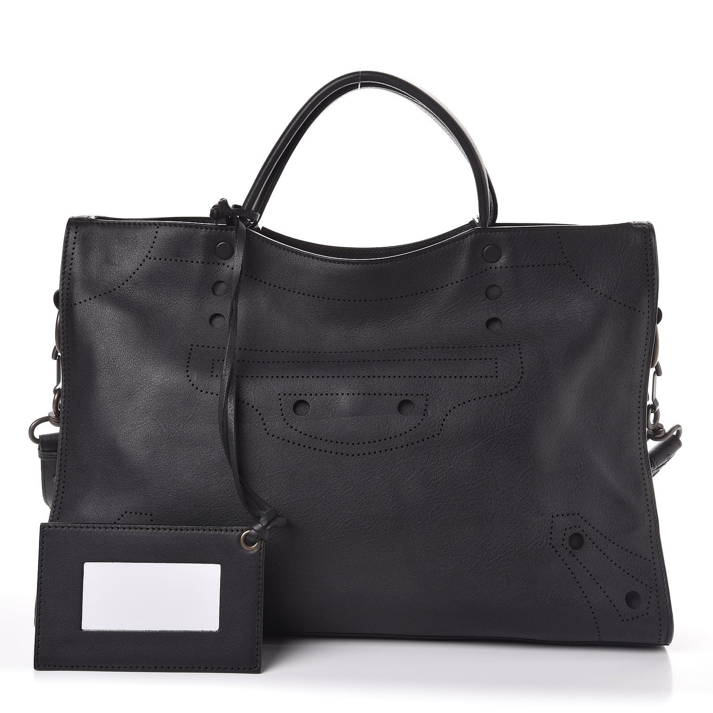 Veau Soyeux Perforated Blackout Hardware City Black