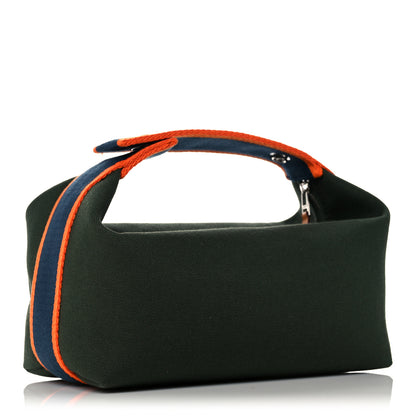 Hermes Canvas Small Bride-A-Brac Pouch Vert Foret 2 of 7