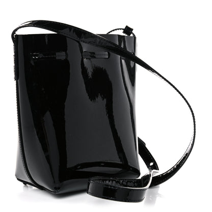 Mansur Gavriel Patent Calfskin Mini Mini Bucket Bag Black 3 of 14