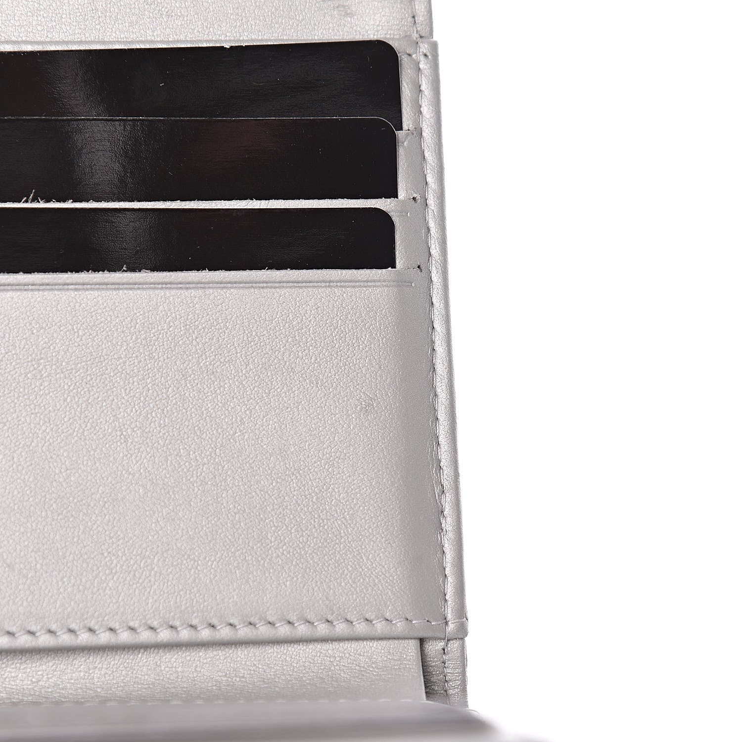 Chanel Aged Calfskin Quilted Reissue Compact Wallet Grey 12 of 13