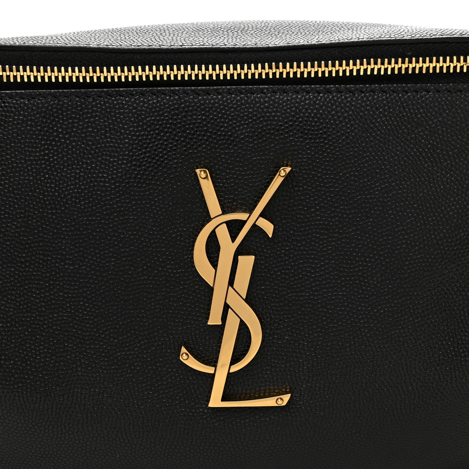 Saint Laurent Grain De Poudre Monogram Belt Bag Black 8 of 10