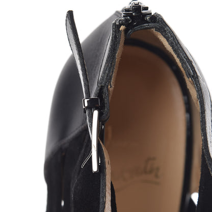 Christian Louboutin Suede Calfskin Patent Karina 120 Booties 39.5 Black 13 of 14