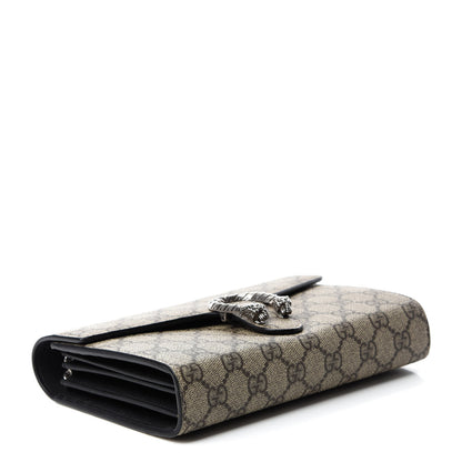 Gucci GG Supreme Monogram Mini Dionysus Chain Wallet Beige Black 4 of 10