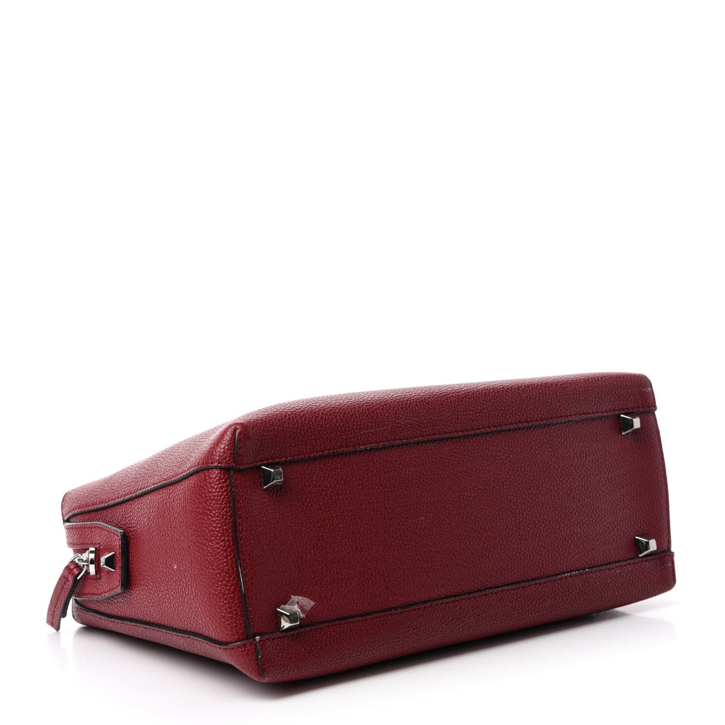 Grained Calfskin Medium Ella Boston Burgundy