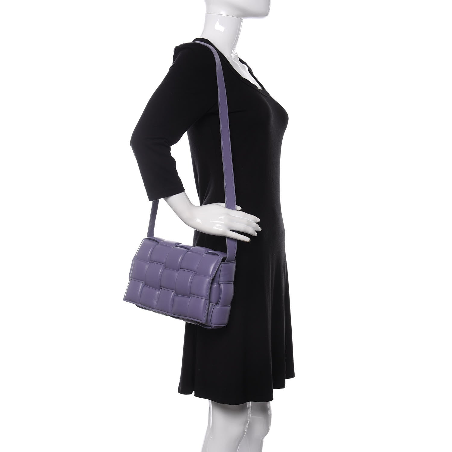 Bottega Veneta Nappa Maxi Intreccio Padded Cassette Crossbody Bag Lavender 2 of 8
