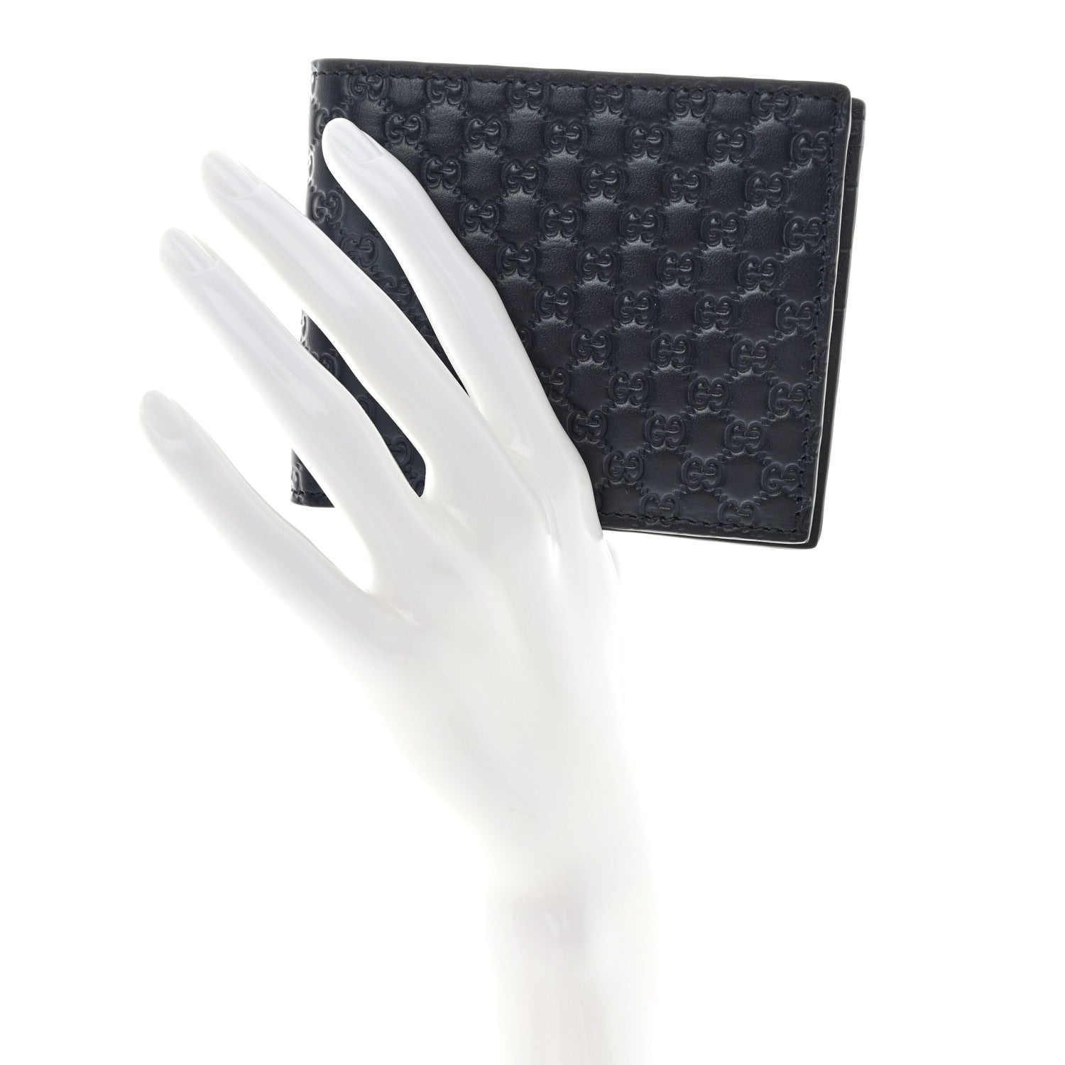 Gucci Guccissima Avel Bi-Fold Wallet Blue 2 of 7