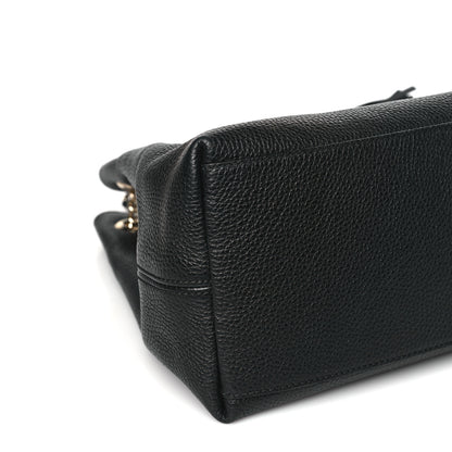 Gucci Pebbled Calfskin Medium Soho Chain Shoulder Bag Black 9 of 10