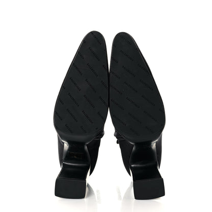 Balenciaga Smooth Velvet Ankle Boots 39 Navy 5 of 11