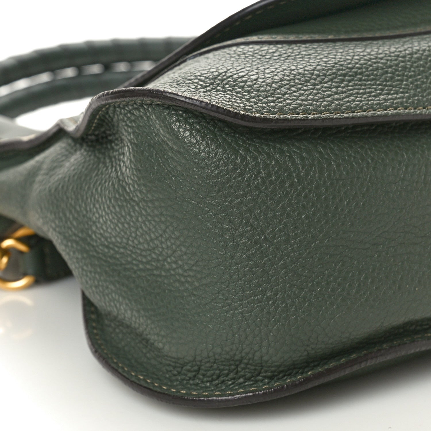 Chloe Calfskin Medium Marcie Satchel Midnight Green 9 of 11
